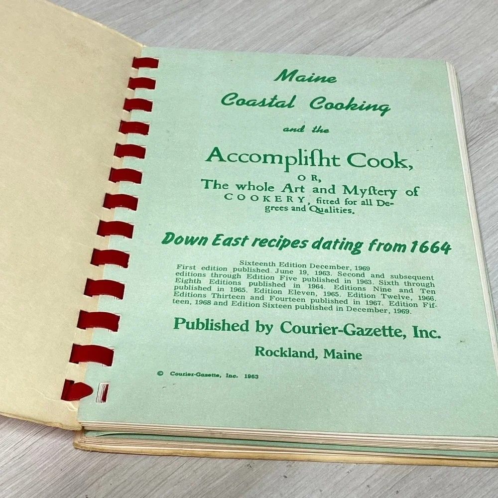 Vintage Maine Cookbook Lot Maine's Jubilee Coastal Cooking Spiral Bound Books